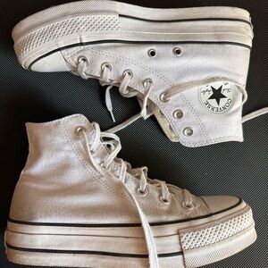 Converse Platform High-Top Sneakers White